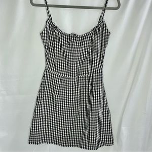 Reformation Linen black and white dress